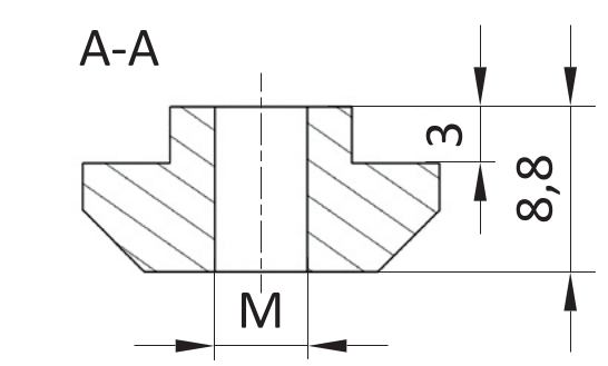 Nakrętka młoteczkowa ESD M4 [10]